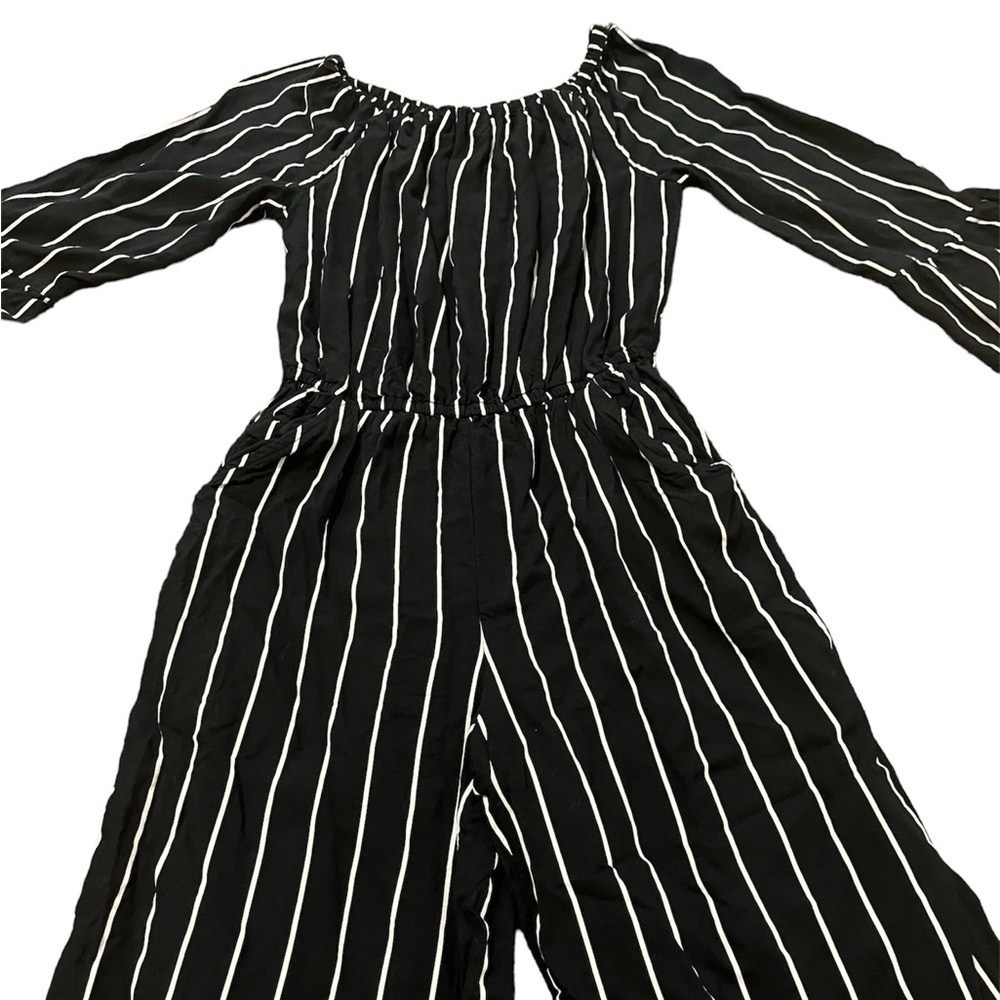 Abercrombie Kids Stripped Long Sleeve Jumpsuit